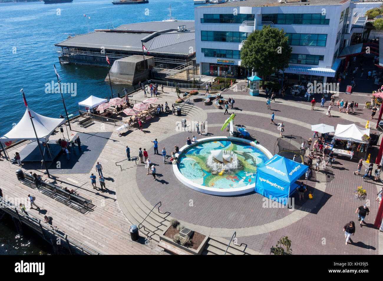 Vancouver British Columbia Outdoor terrace at the popular Lonsdale
