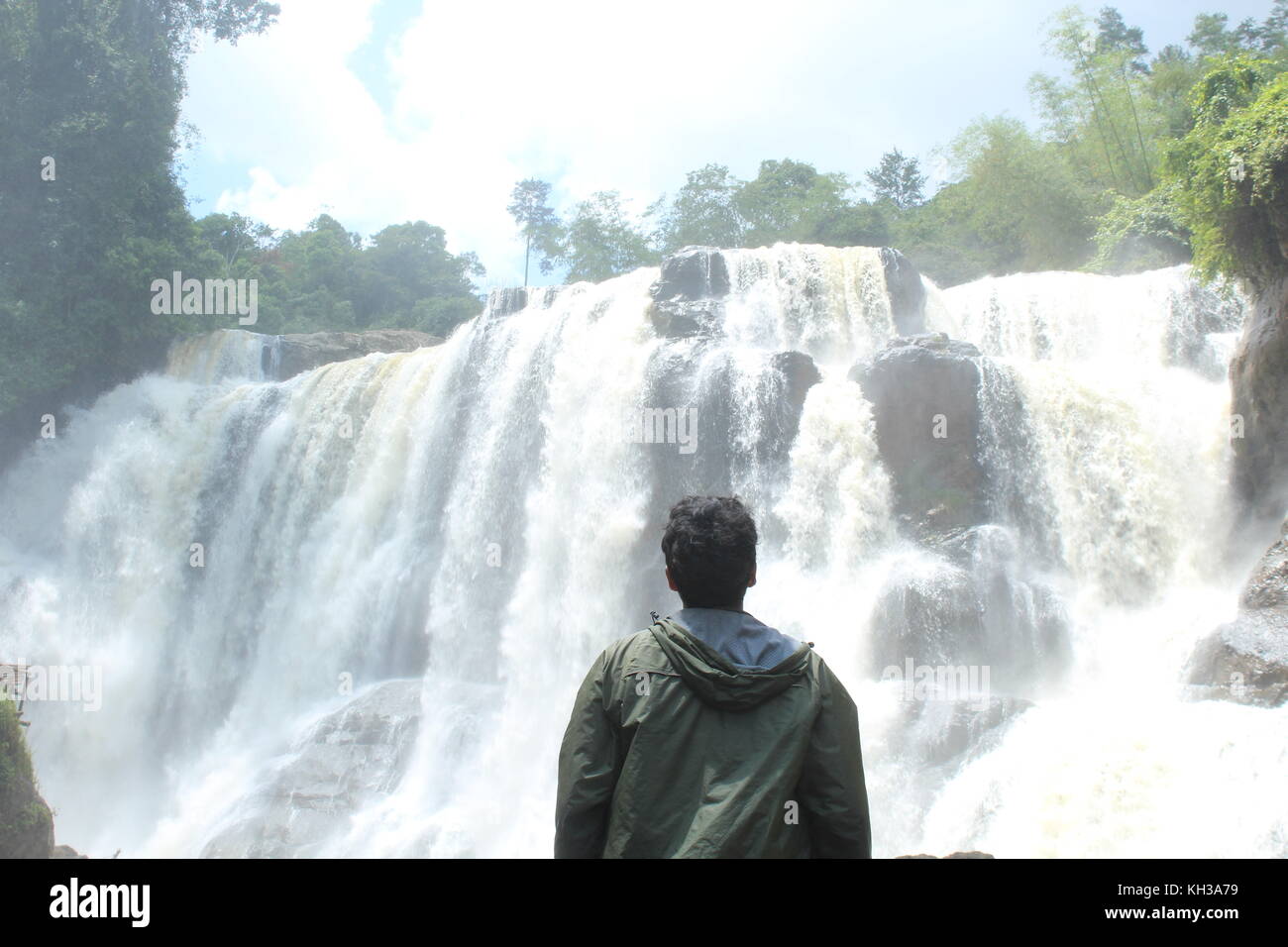 Curug Malela - Cicadas - Bandung Barat - Indonesia Stock Photo