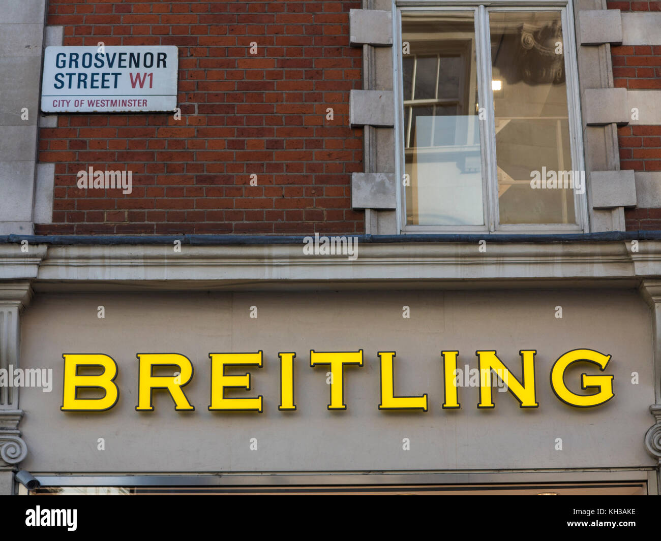 A Breitling store front in London Stock Photo