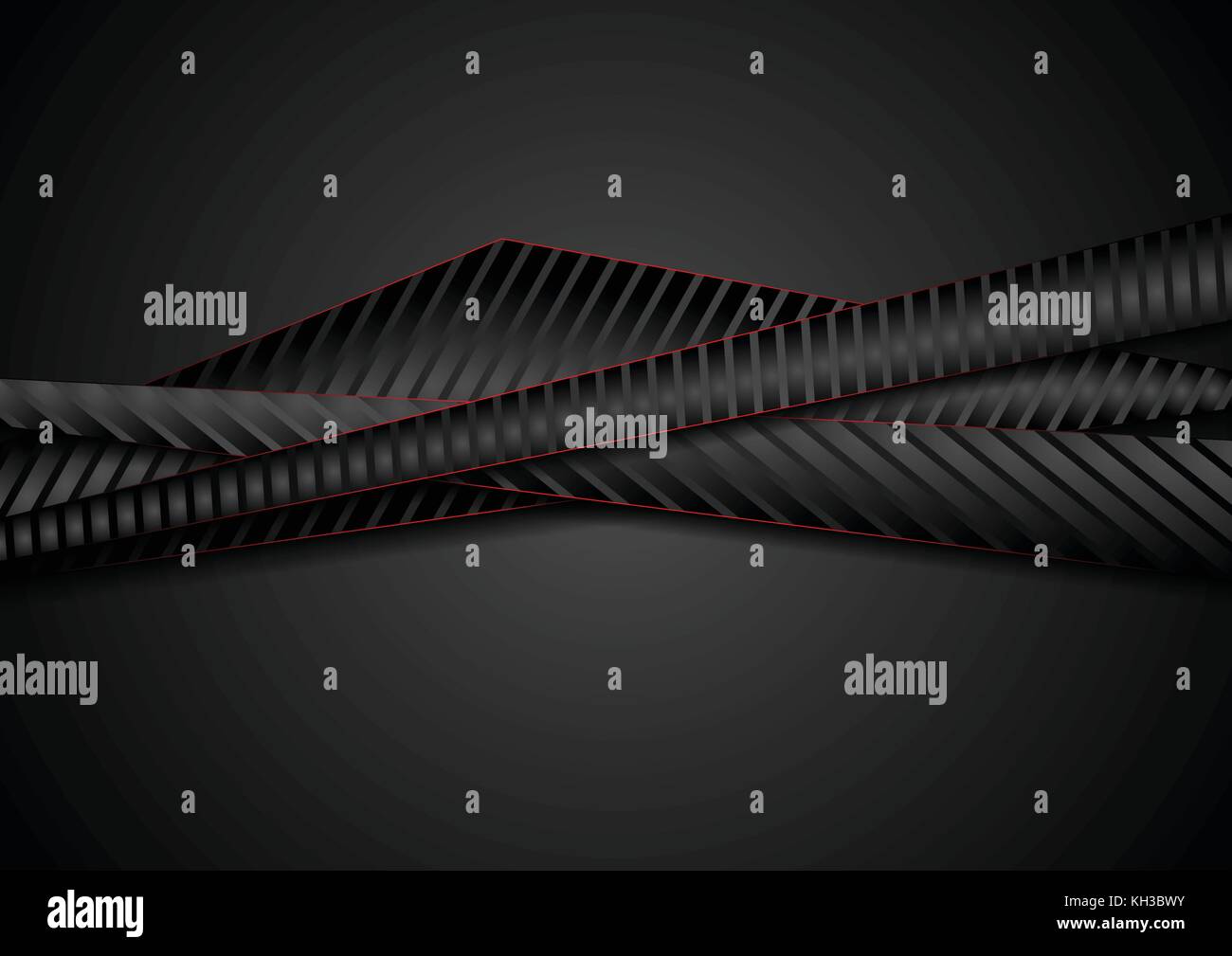Abstract tech corporate black stripes background. Vector design Stock ...