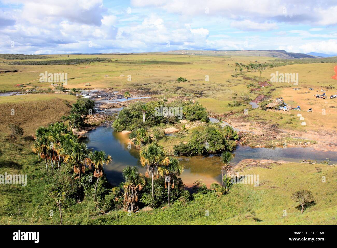 small lagoon in gran sabana Venezuela Stock Photo