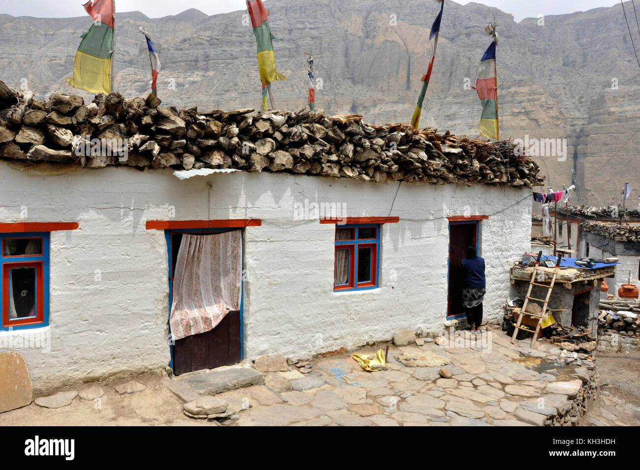 Nepal,Mustang,traditional village Stock Photo Alamy