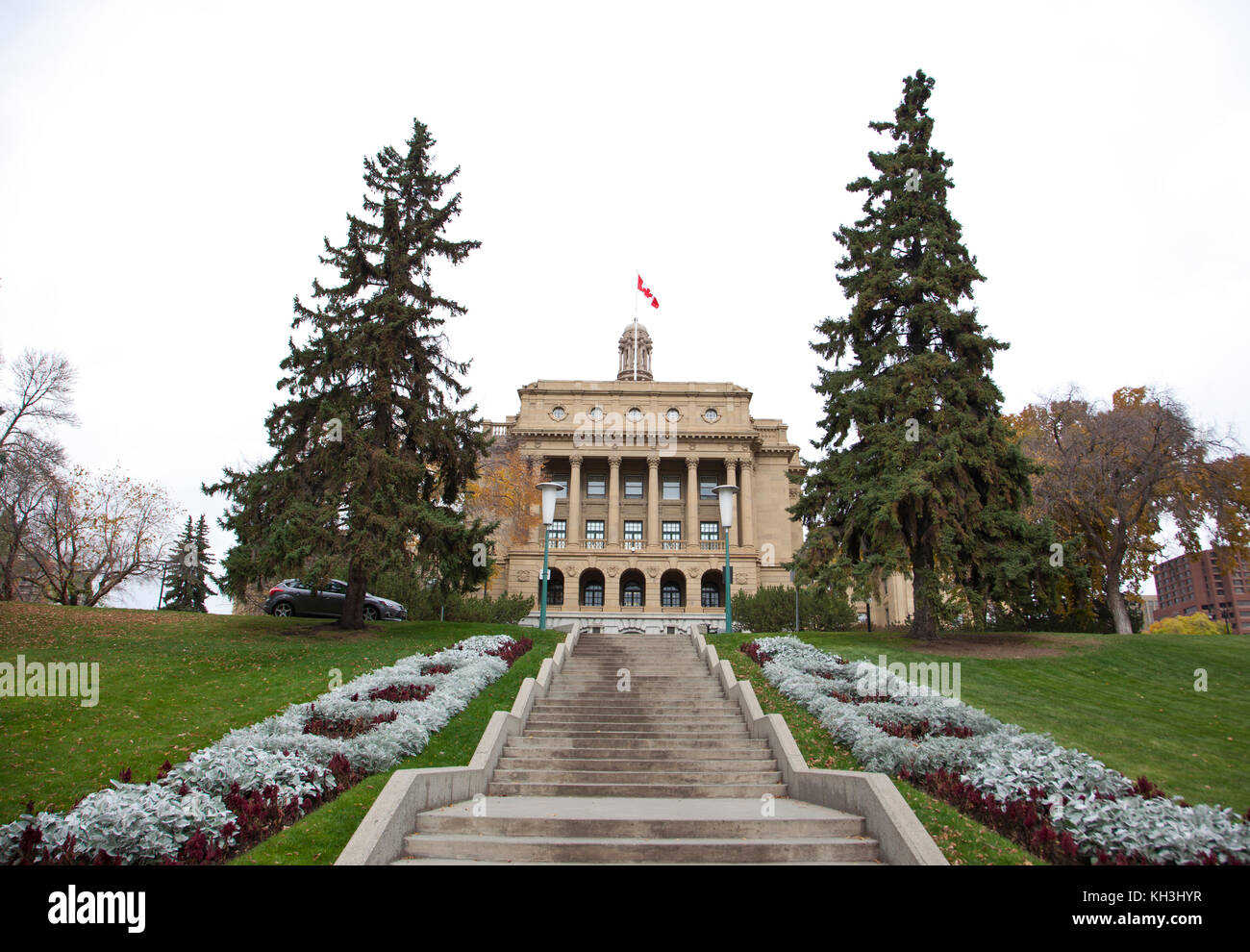 on October 6, 2017: the alberta legislature building and grounds Stock Photo
