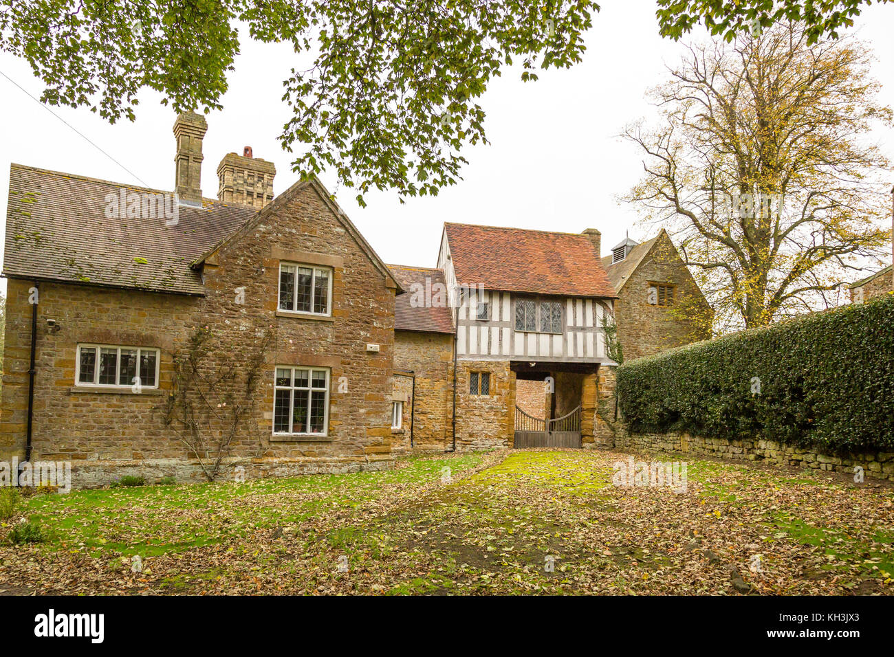 The gatehouse at Ashby Manor House,where the Gunpowder Plotters met to