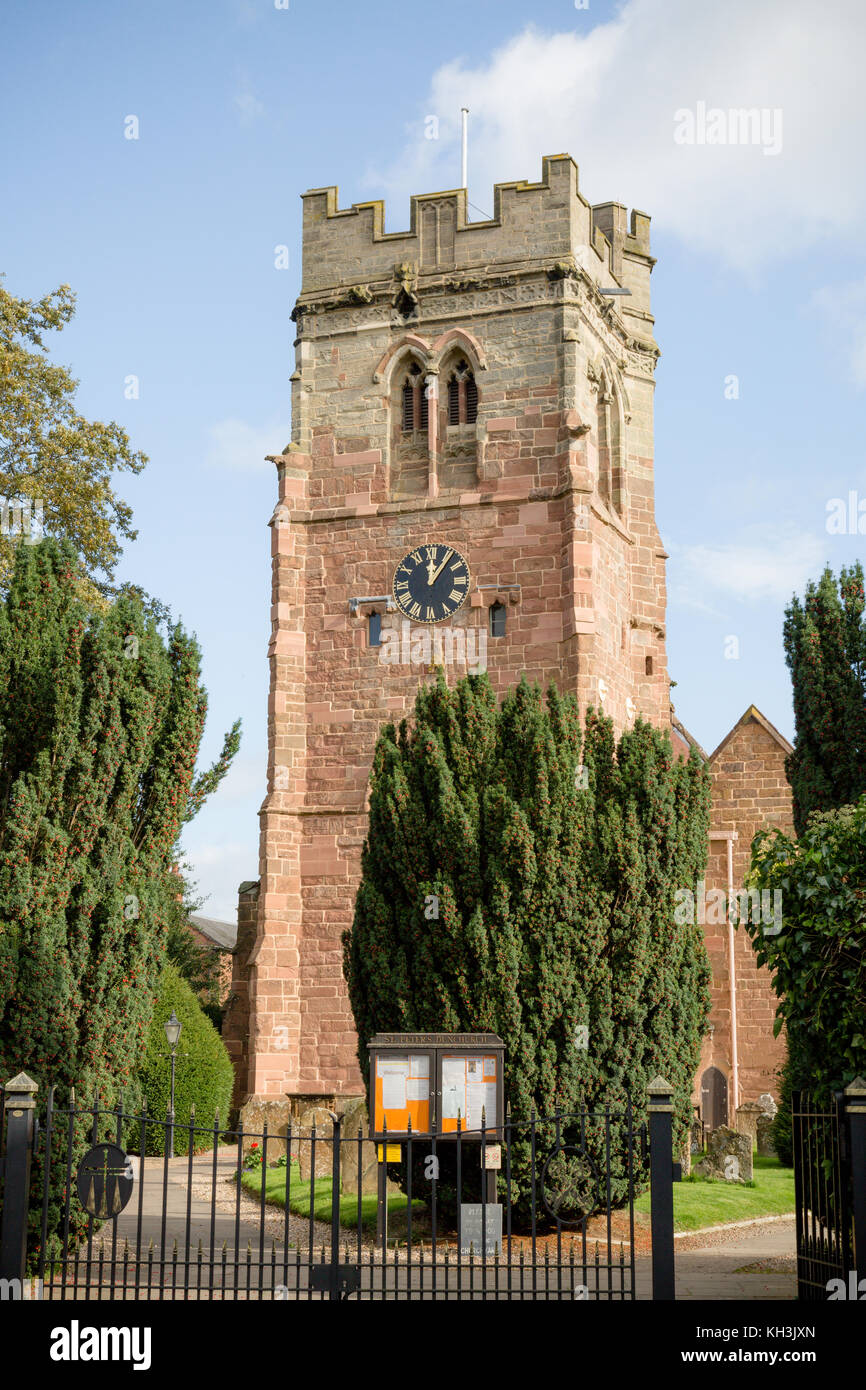 St Peter's Church in Dunchurch,Warwickshire Stock Photo