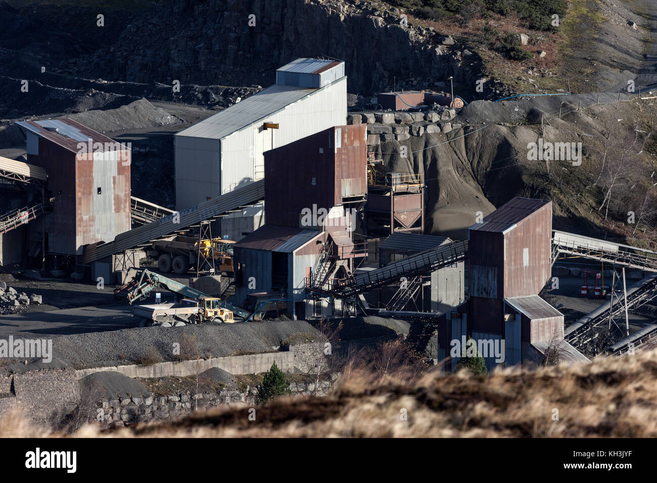 Force Garth Quarry Near High Force in Upper Teesdale, County Durham UK Stock Photo