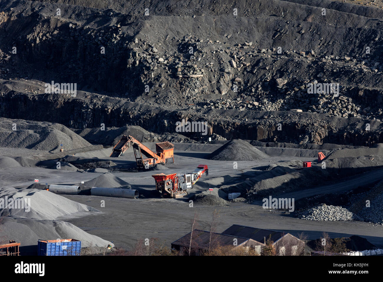 Force Garth Quarry Near High Force in Upper Teesdale, County Durham UK Stock Photo