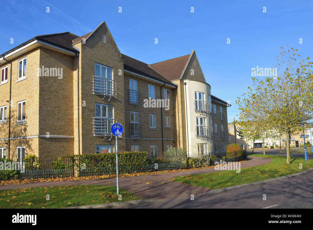 Modern flats in Cambourne, Cambridgeshire Stock Photo Alamy