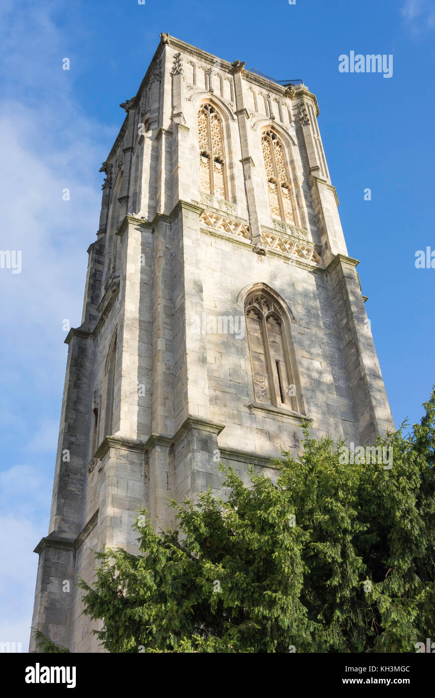 Temple Church tower, Church Lane, Temple, Bristol, England, United Kingdom Stock Photo