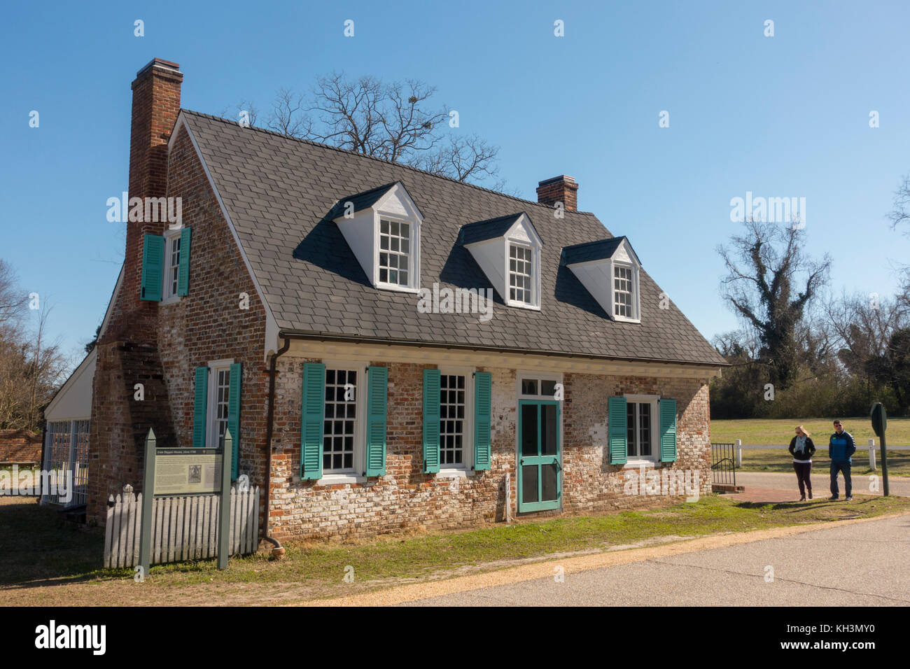 Cole Digges house Yorktown Virginia Stock Photo Alamy