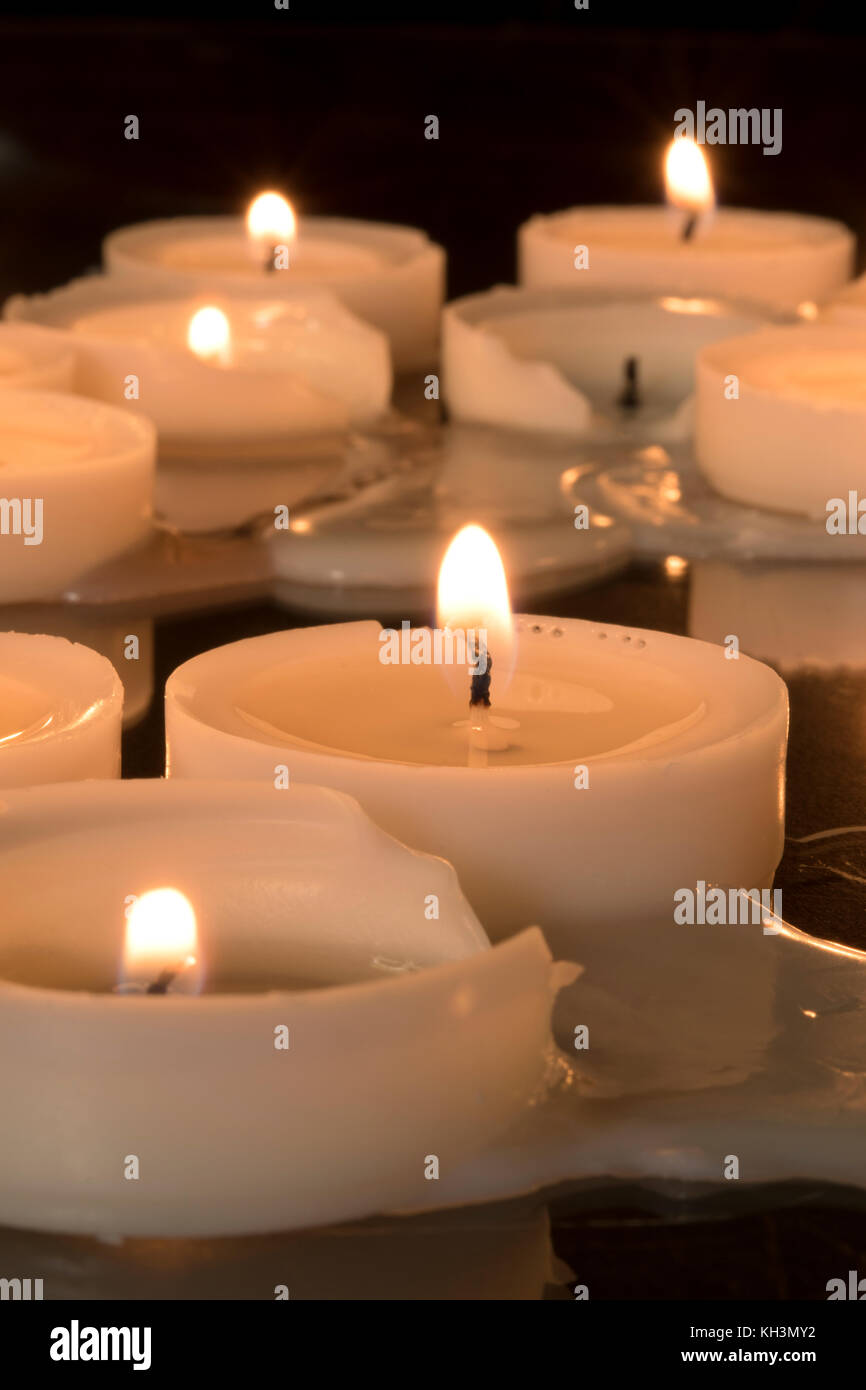 Peaceful candles Stock Photo