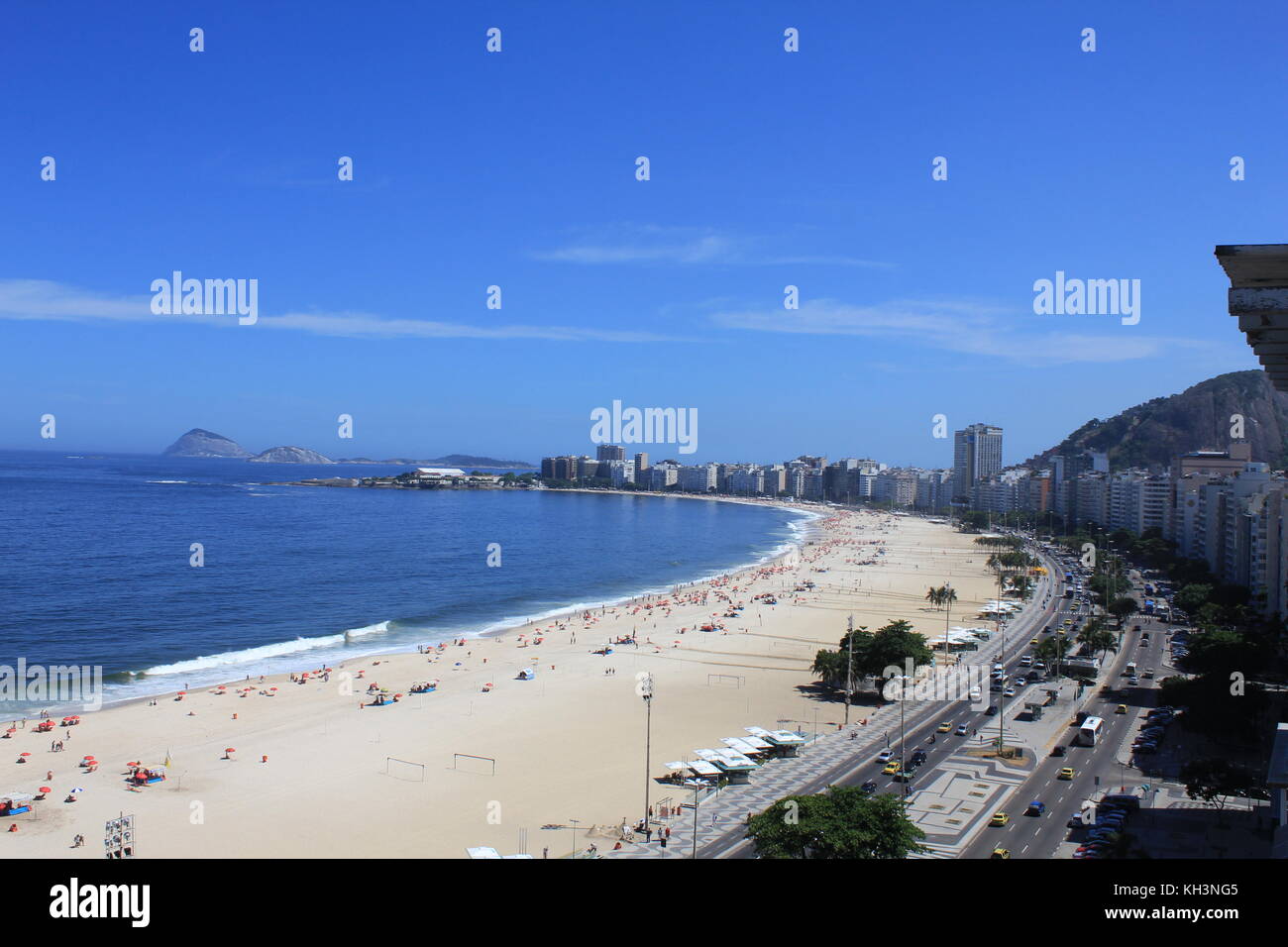 The Copacabana Strip in Rio de Janeiro Stock Photo Alamy
