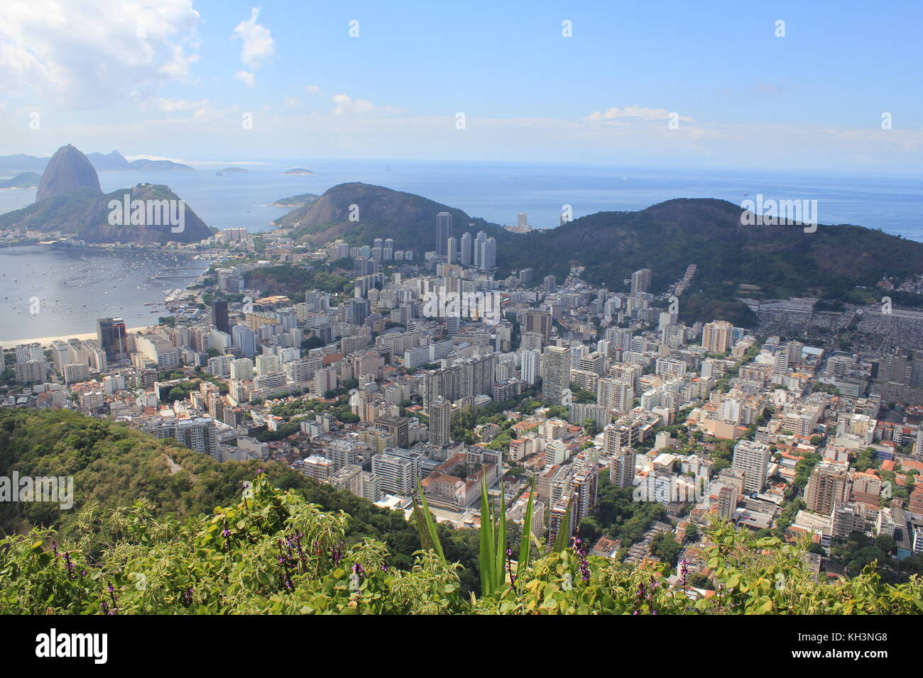 View from Corcovado in Rio de Janeiro Stock Photo - Alamy