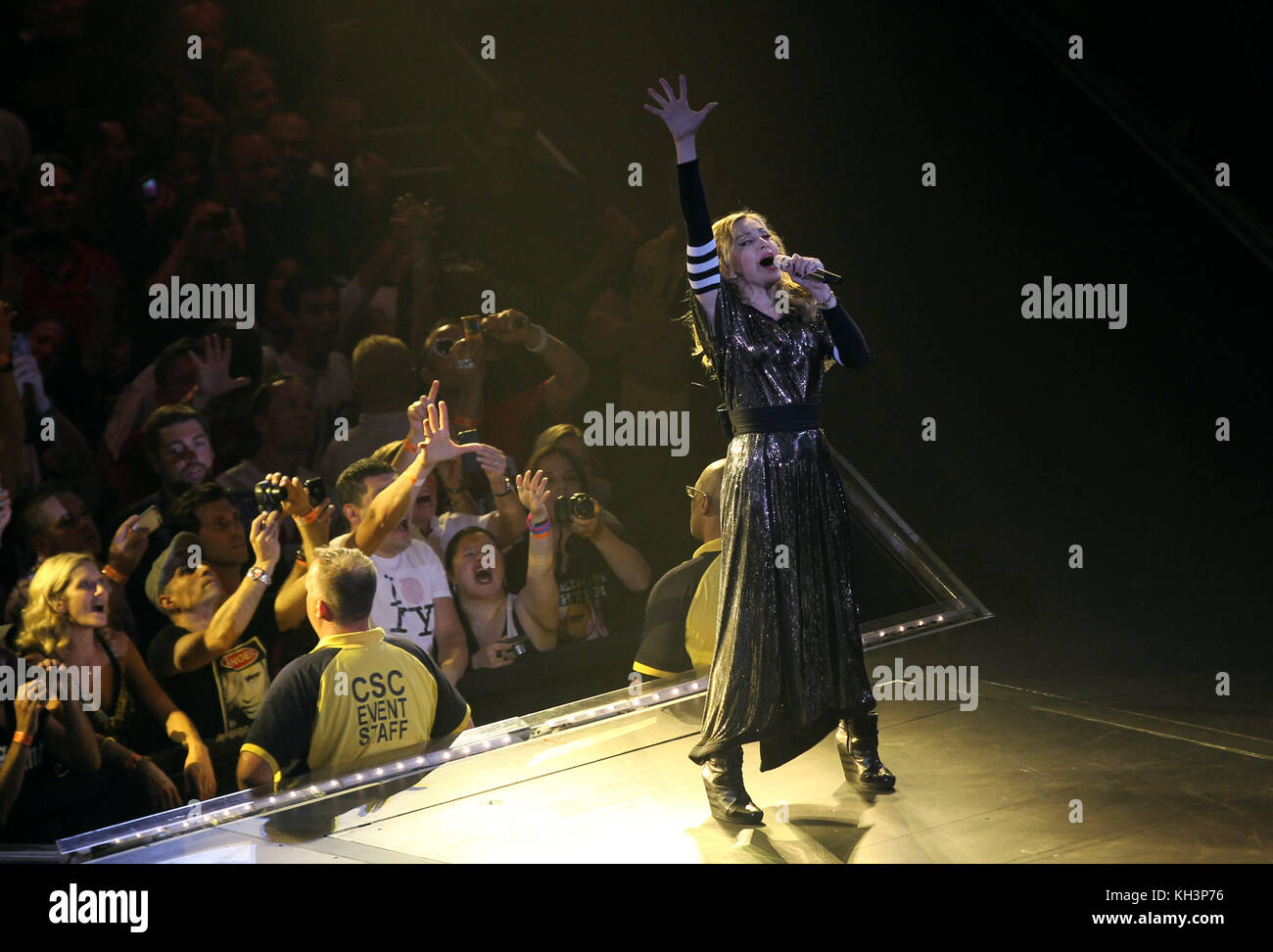 WASHINGTON, DC - SEPTEMBER 23: Madonna performs during her MDNA Tour at the Verizon Center in Washington, D.C. September 23, 2012. © mpi34/MediaPunch Inc. Stock Photo