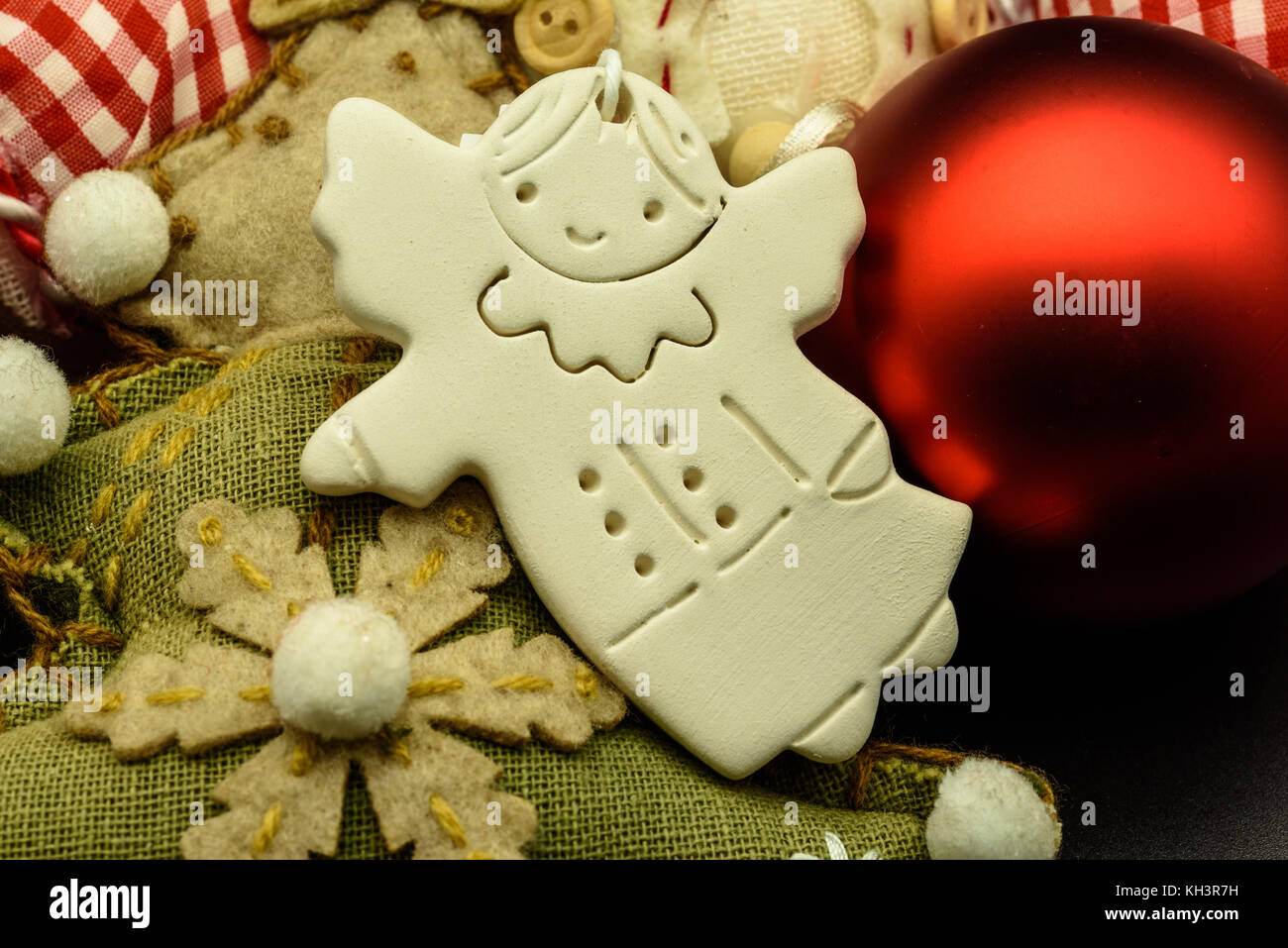 Christmas decorations. Angel Stock Photo - Alamy