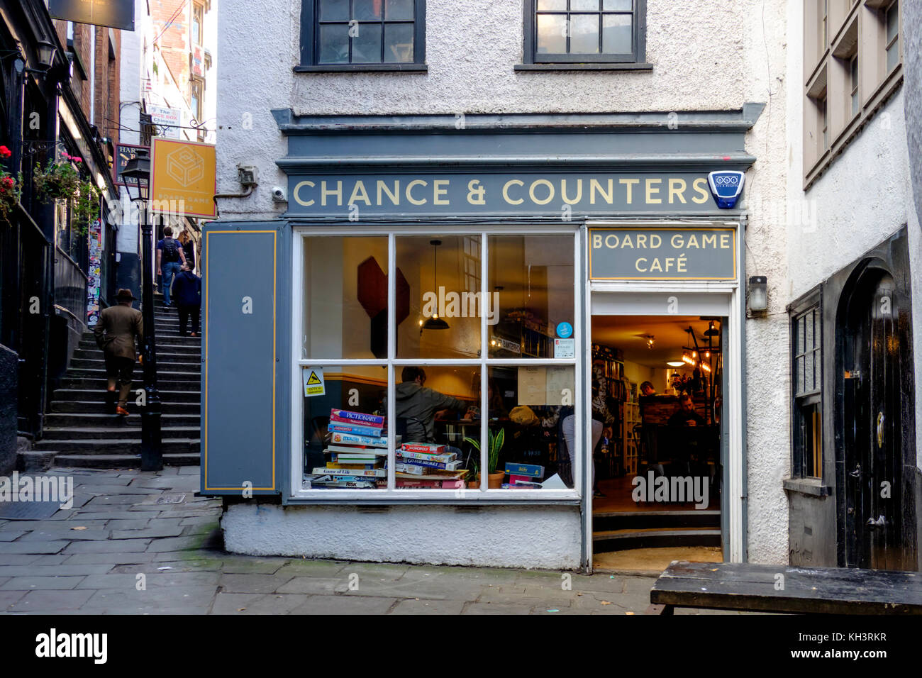 Chance & Counters a board game shop, Christmas Steps,Bristol england UK