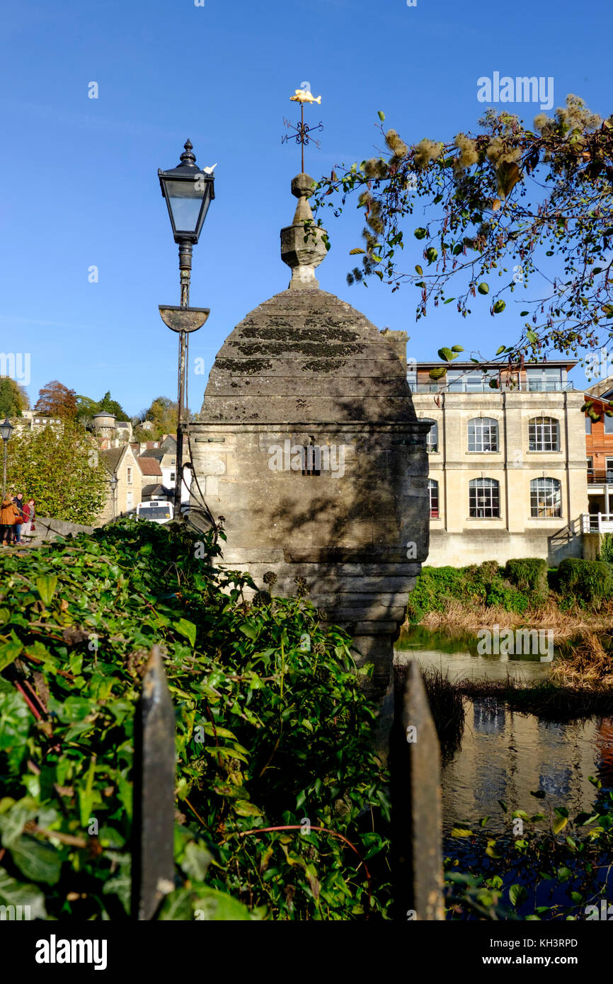 Around the small Wiltshire town of Bradford-on-Avon, wiltshire,England UK the lock up Stock Photo