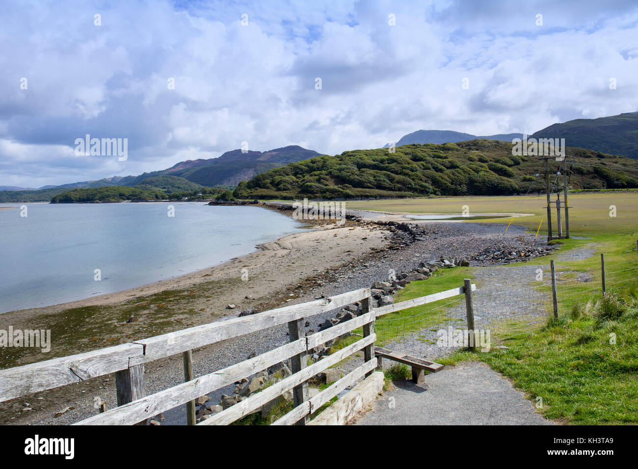 The Mawddach estuary with Snowdonia in the distance, Barmouth, Gwynedd