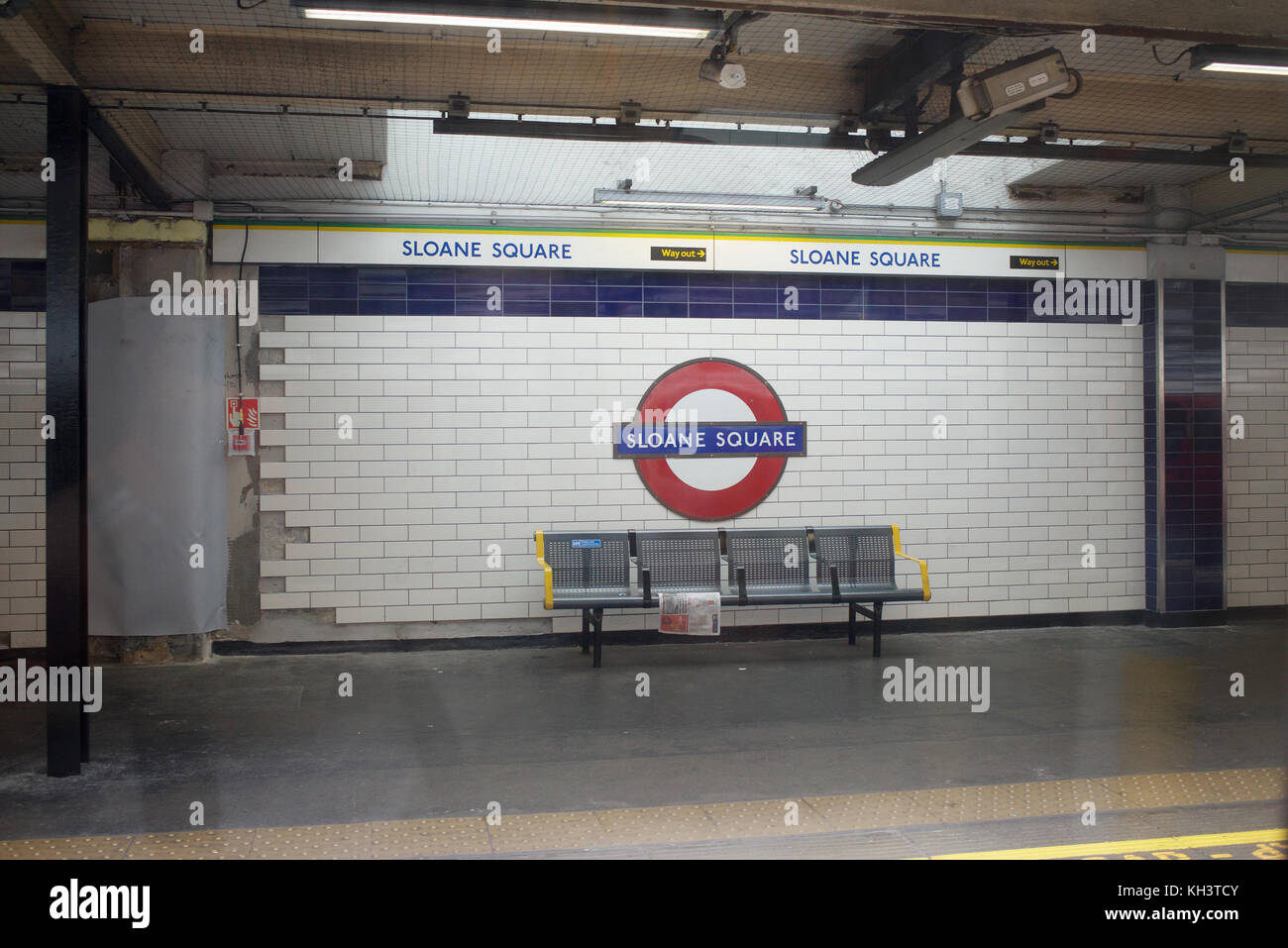 Sloane Square station on the London Underground Stock Photo