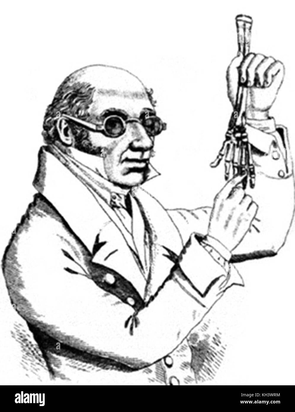 Robert Knox, Dr Robert Knox, Scottish anatomist, zoologist, ethnologist and doctor, mainly remembered for his involvement in the Burke and Hare murders. Stock Photo