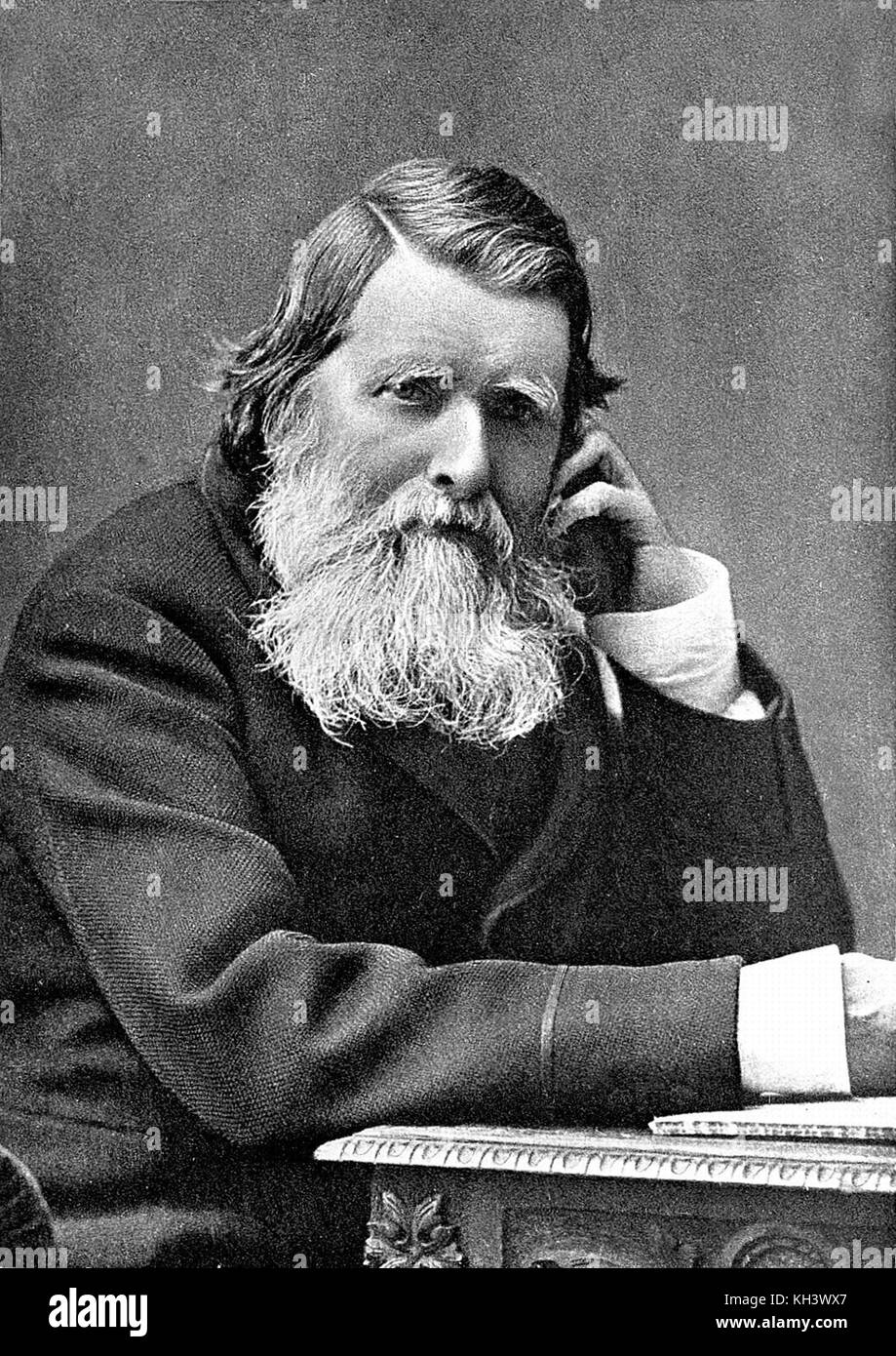 John Ruskin, English art critic of the Victorian era Stock Photo