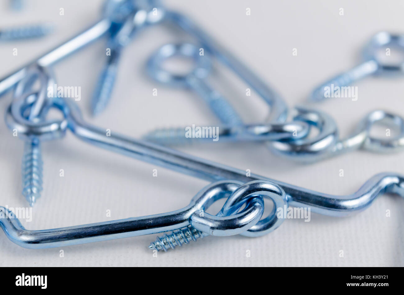 A Studio Photograph of Hooks and Eyes Stock Photo