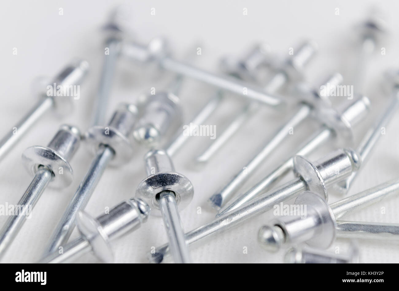 Data Collectiong Rivets A Studio Photograph of a Collection of Rivets Stock Photo - Alamy