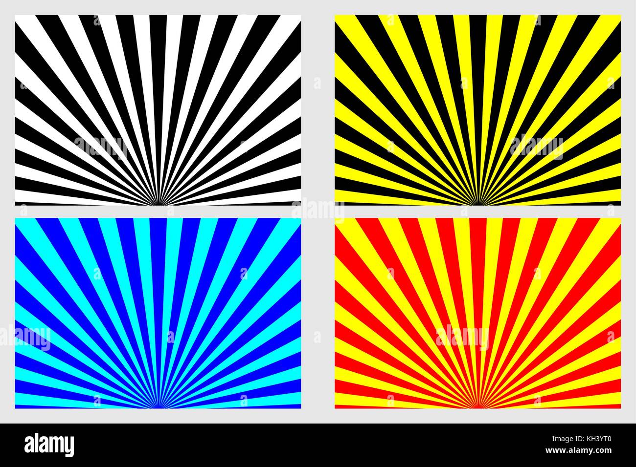Striped Rays Pattern Rays - abstract striped background - vector set Stock Vector Image ...