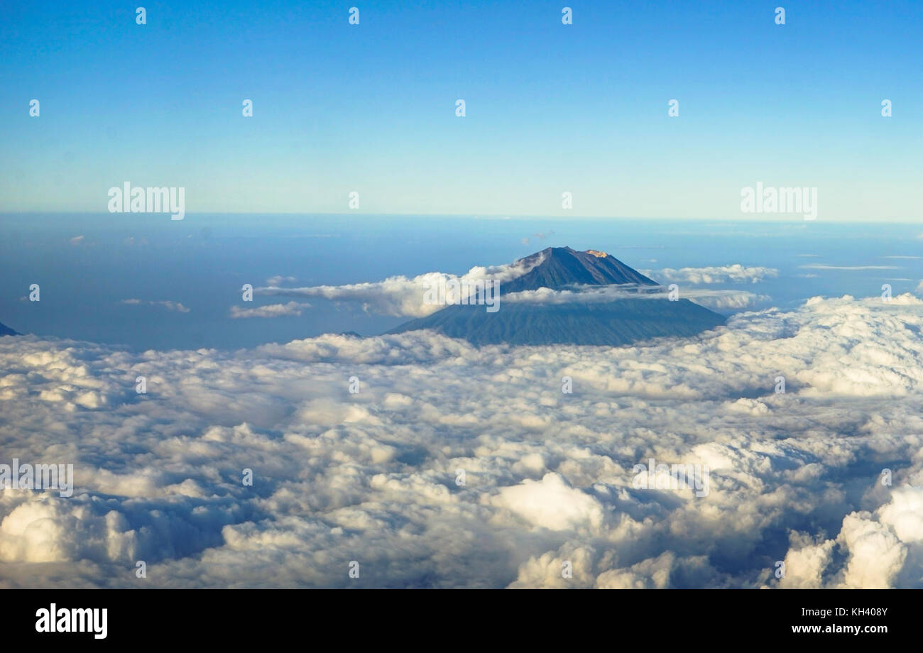 Aerial View Mount Agung Bali Vulcano Indonesia Stock Photo - Alamy