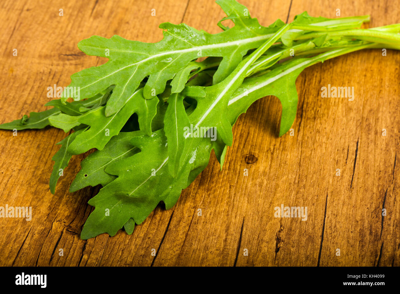 Green fresh Rucola leaves Stock Photo - Alamy