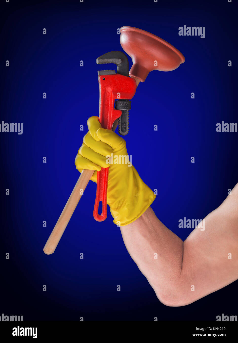 Plumbing tools for basic repairs around the house Stock Photo Alamy