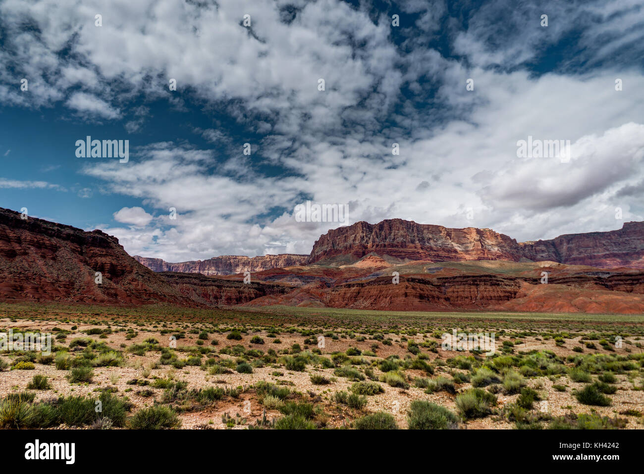 View towards vermillion cliffs Arizona USA Stock Photo Alamy