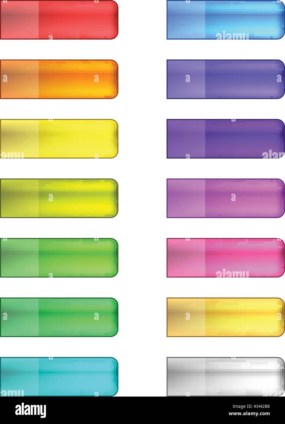 vector web buttons set Stock Vector Image & Art - Alamy