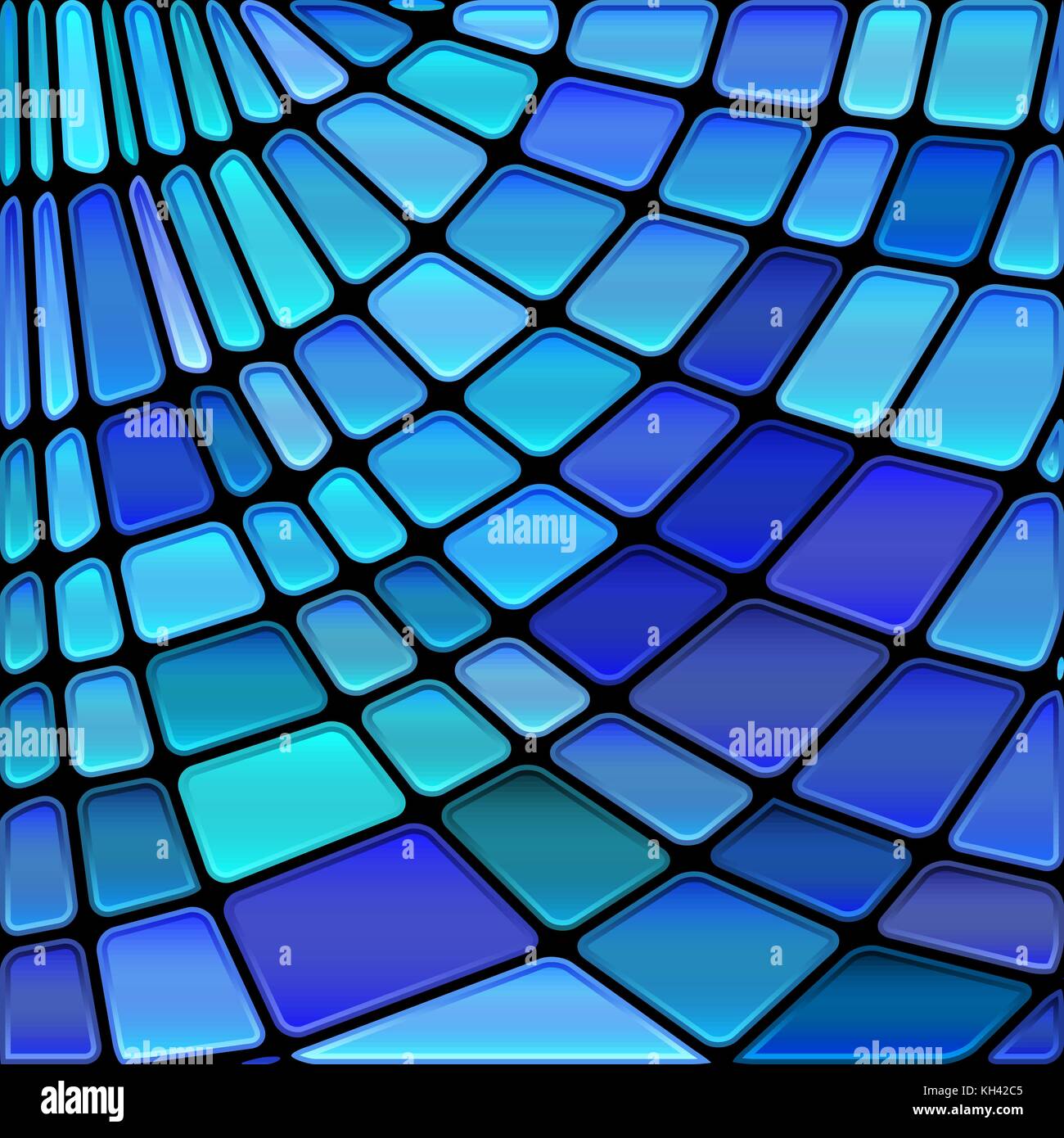 abstract vector stained-glass mosaic background - blue and violet Stock ...