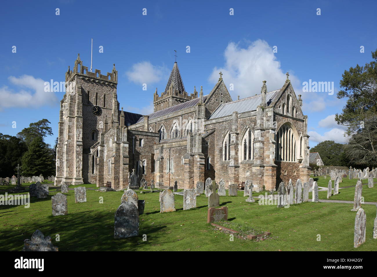 Ottery St Mary, St Mary's Parish Church, Devon, View from the South-East Stock Photo