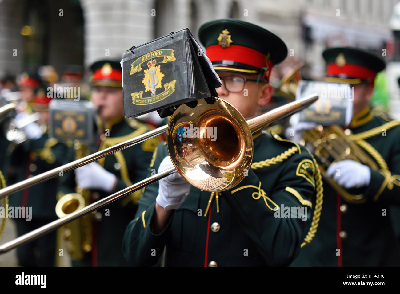 The romford drum and trumpet corps band hires stock photography and