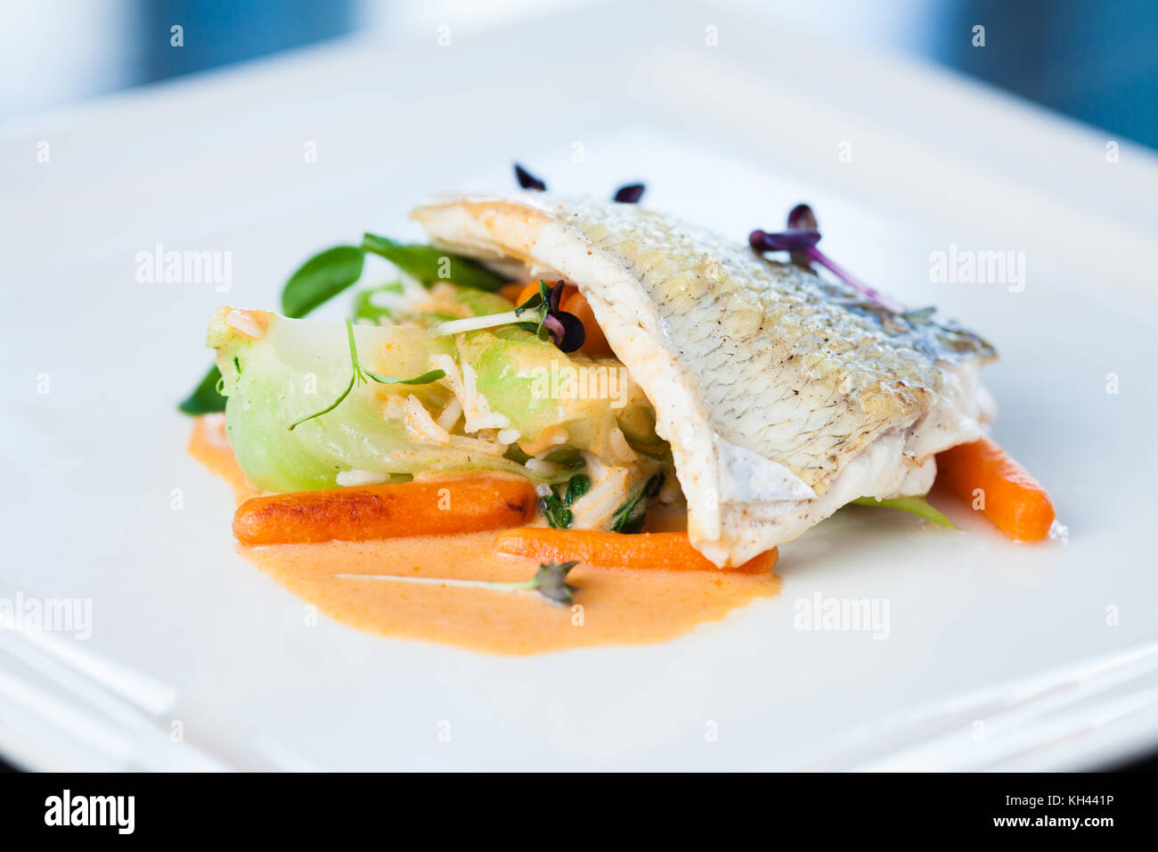 Fried whitefish fillet Stock Photo - Alamy