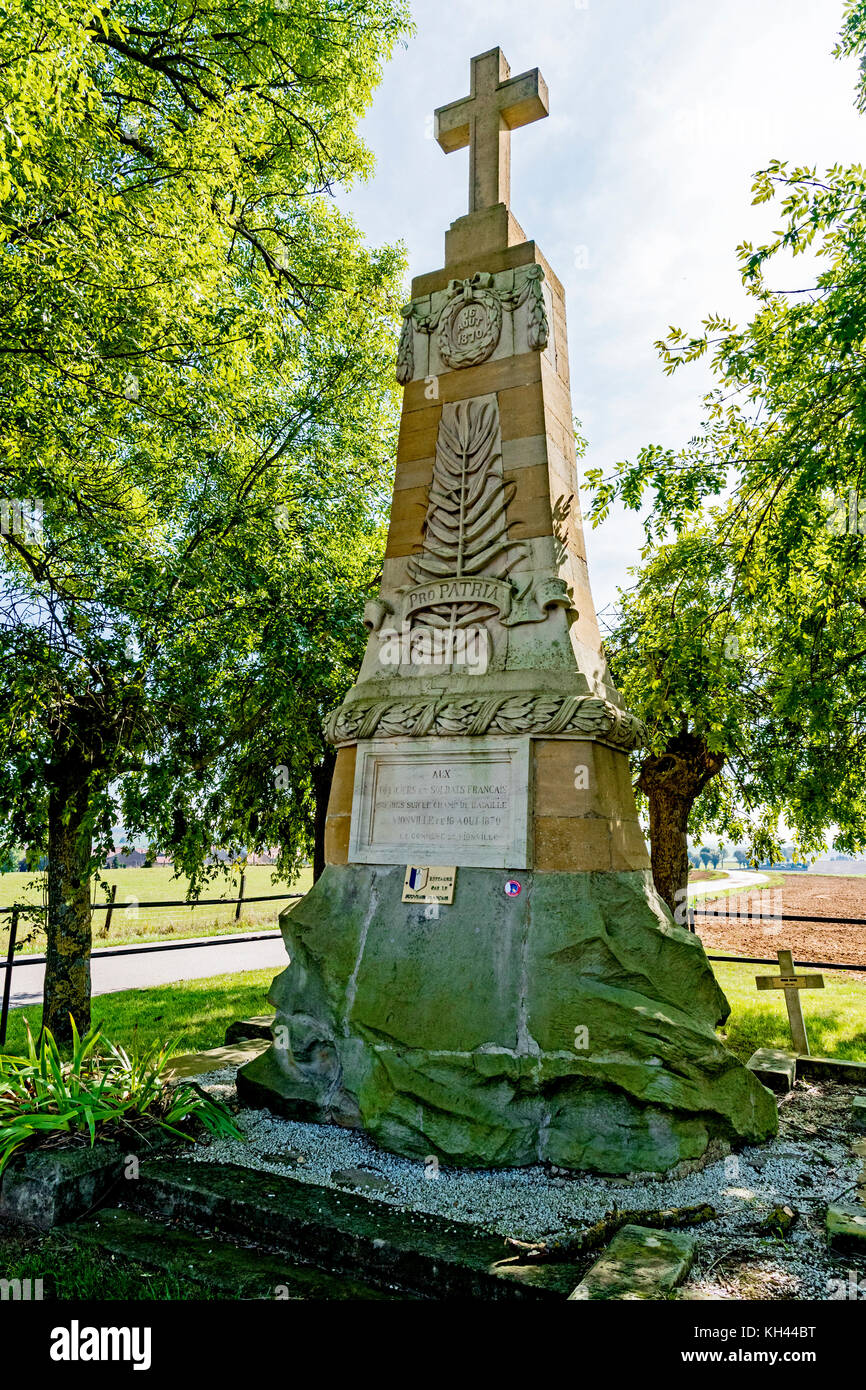 Franco-Prussian war: Gravelotte, Mars-la-Tour - battlefield and Memorials; Deutsch-französischer Krieg: Erinnerungen Stock Photo