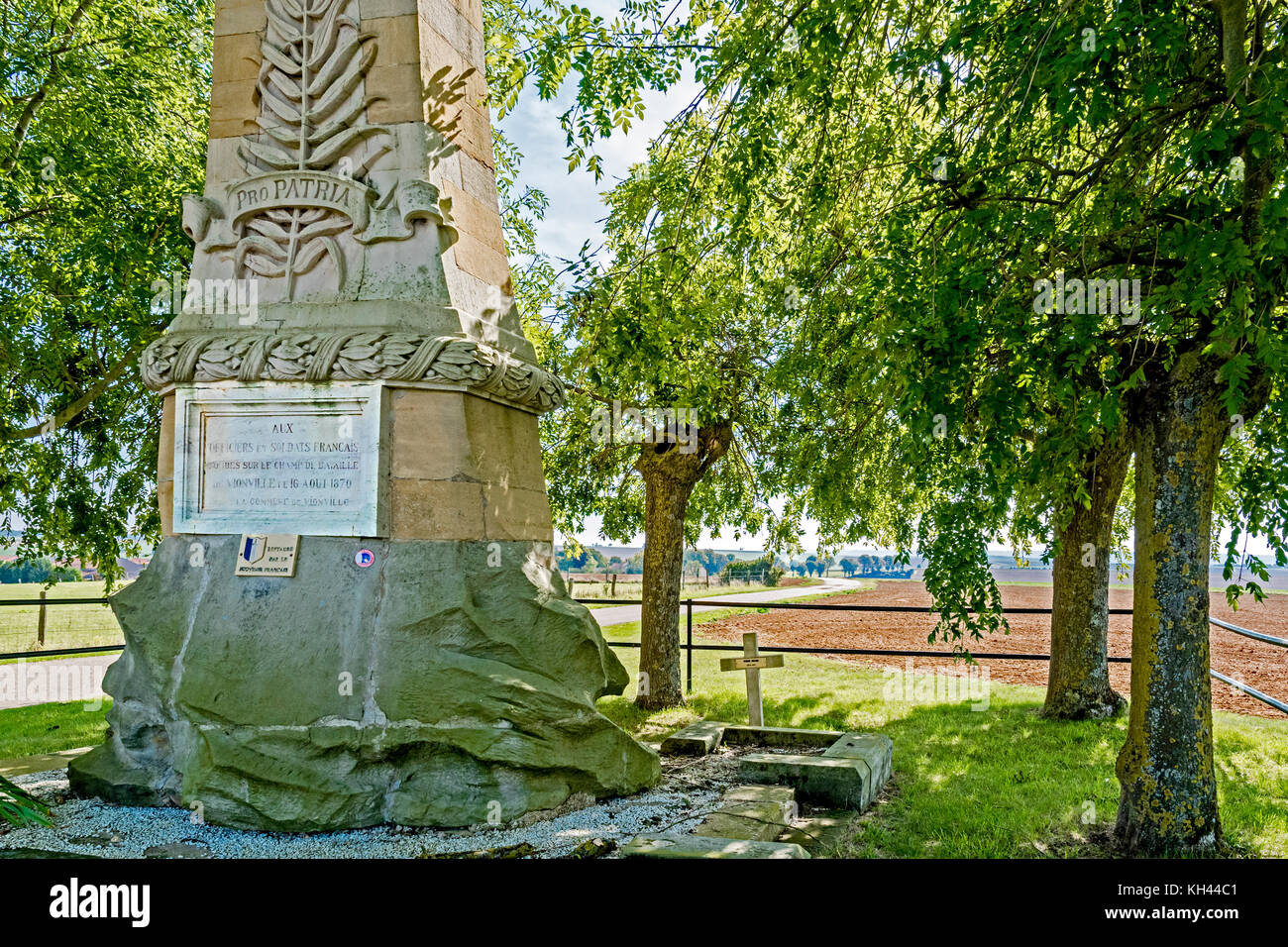 Franco-Prussian war: Gravelotte, Mars-la-Tour - battlefield and Memorials; Deutsch-französischer Krieg: Erinnerungen Stock Photo