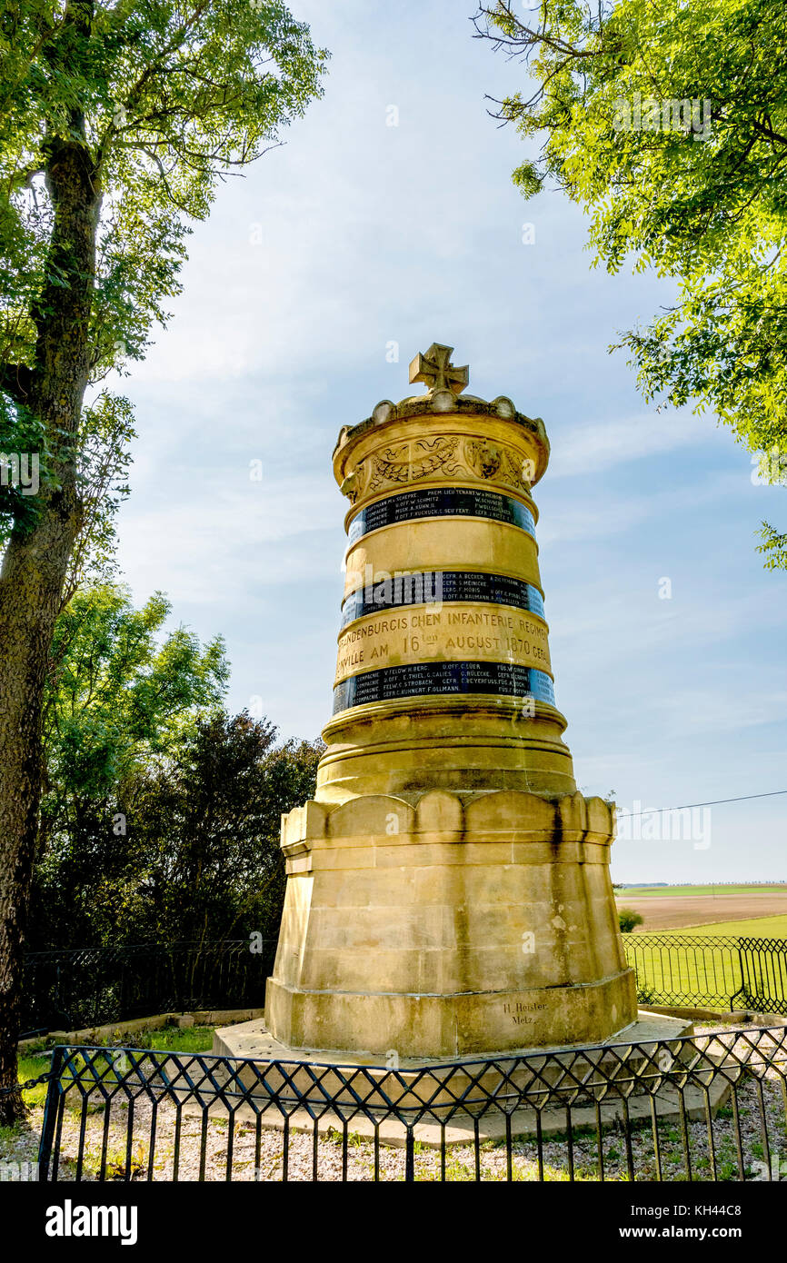 Franco-prussian war 1870/1871: Gravelotte, Mars-la-Tour, Vionville: Battlefields and Memorials; Deutsch-französischer krieg 1870: Erinnerungen Stock Photo