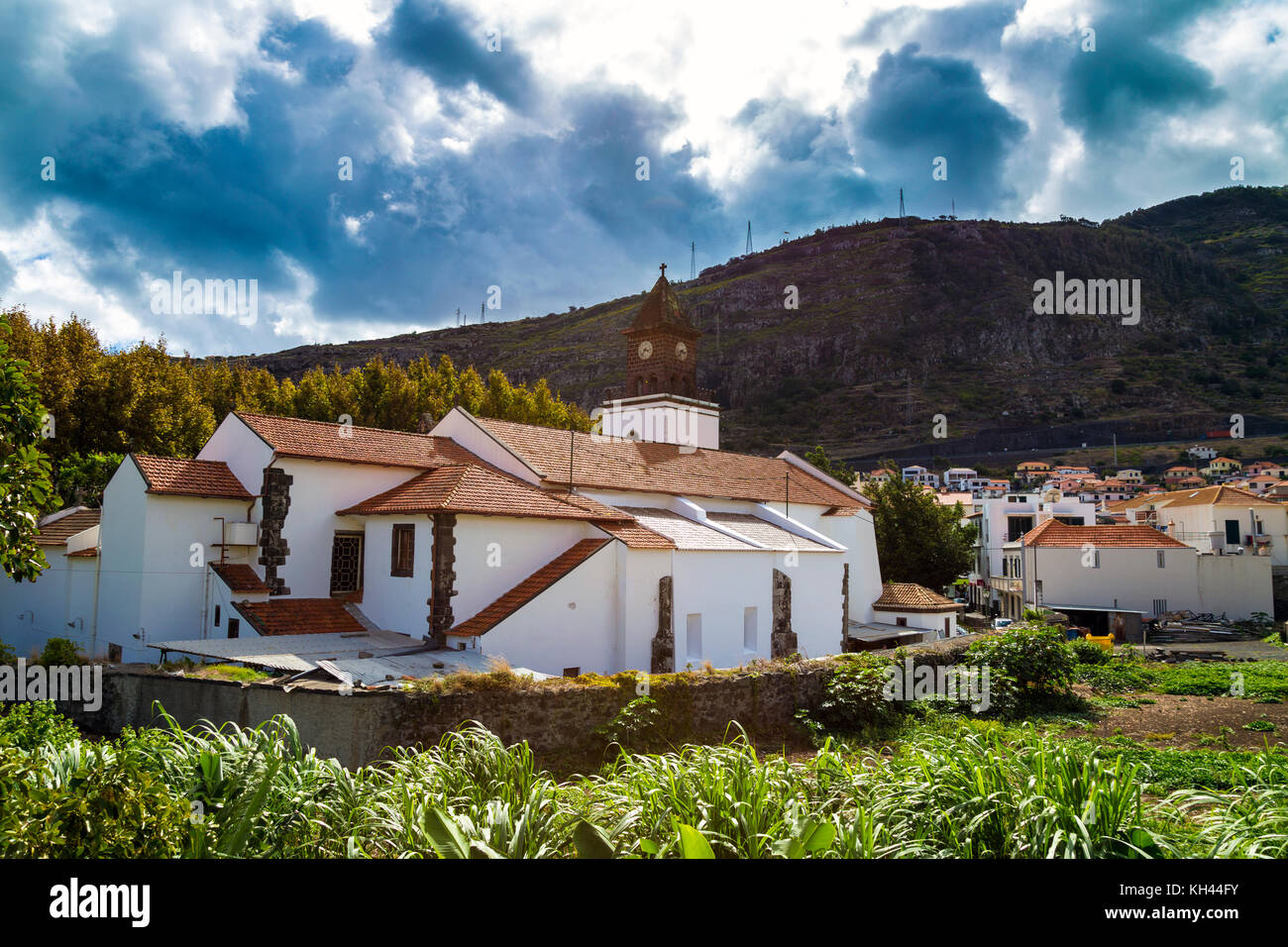 Igreja Da Nossa Senhora Da Conceicao church in Machico, Madeira, Portugal Stock Photo