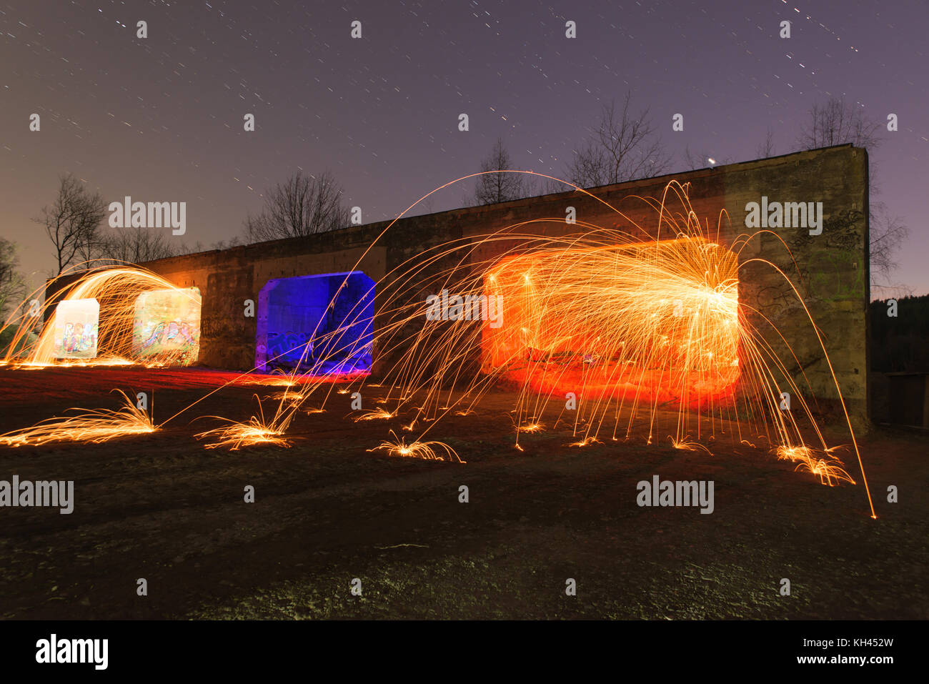 Explosion of firework Stock Photo Alamy