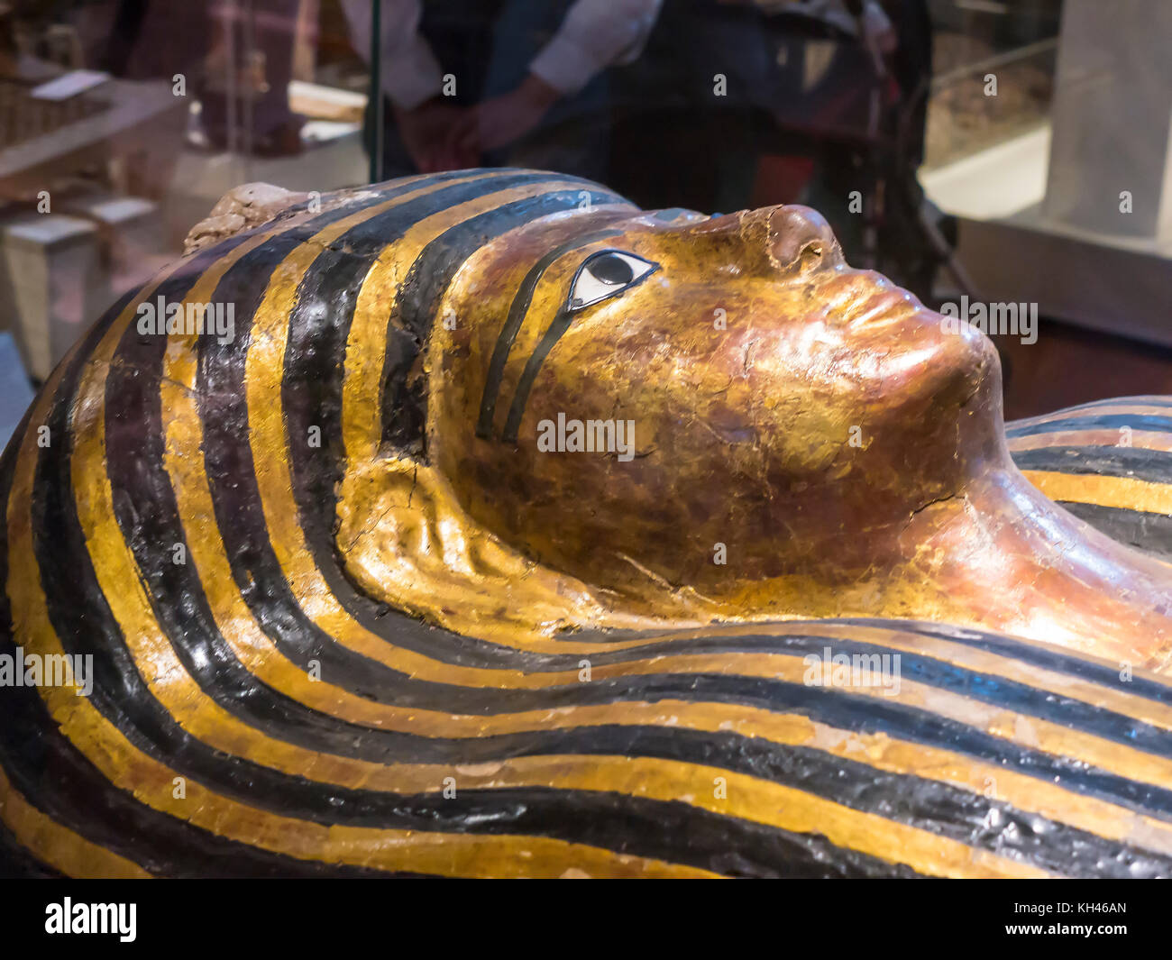Exhibits in the world Famous Egyptian Museum in Turin the largest Egyptian collection outside