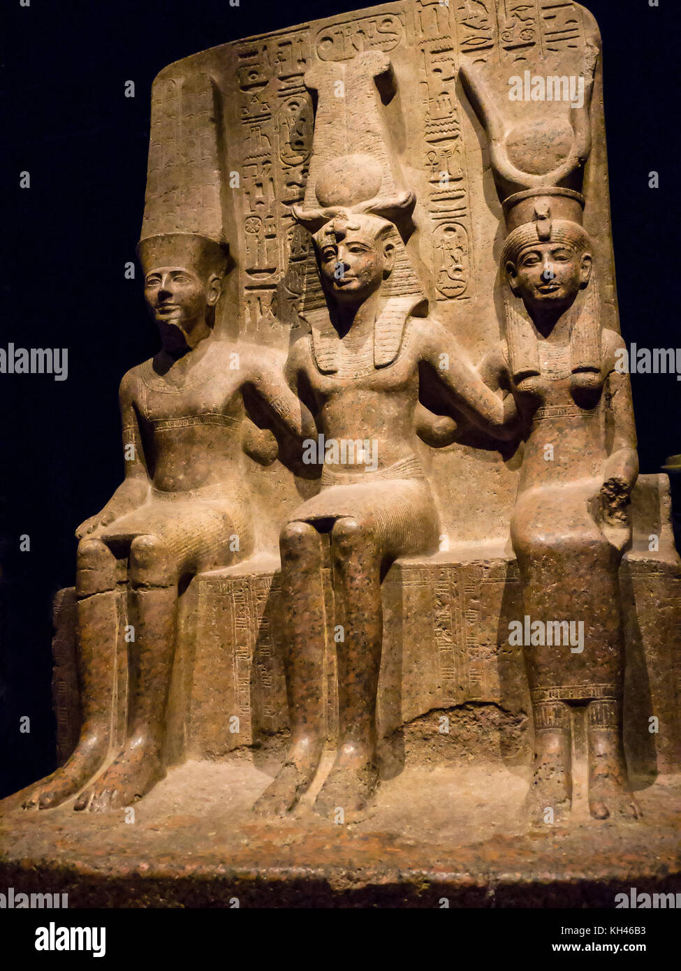 Exhibits in the world Famous Egyptian Museum in Turin the largest Egyptian collection outside