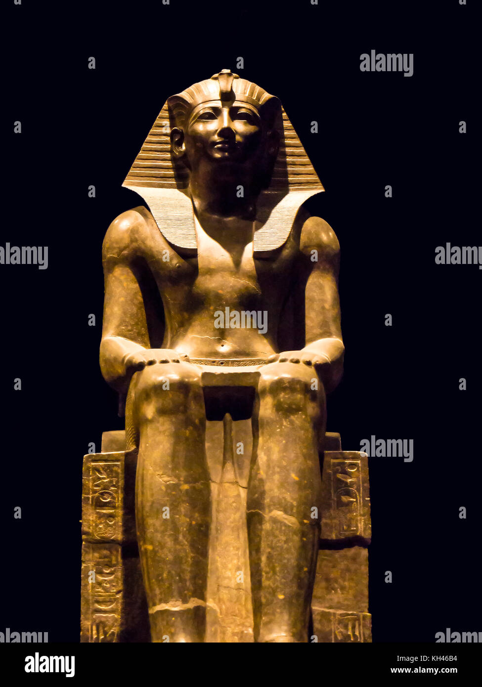 Exhibits in the world Famous Egyptian Museum in Turin the largest Egyptian collection outside