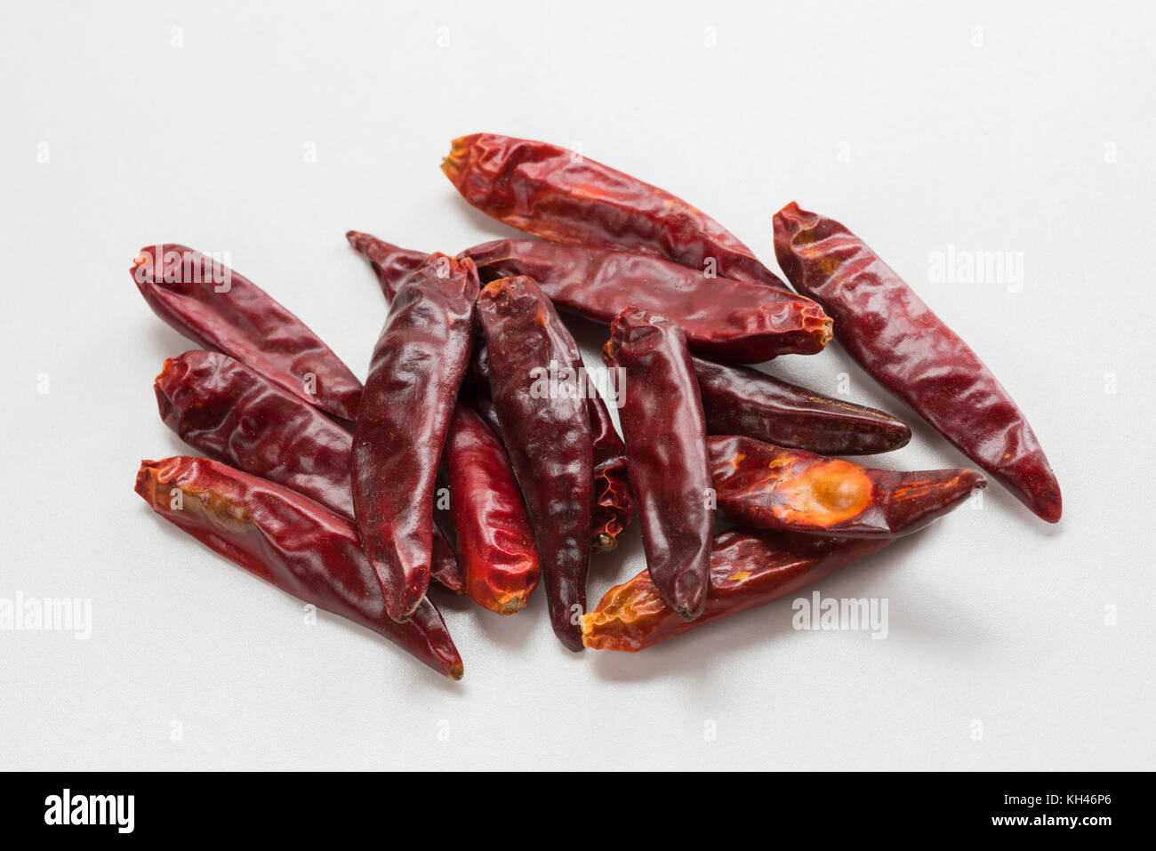 Hot dried red chili pepper Stock Photo