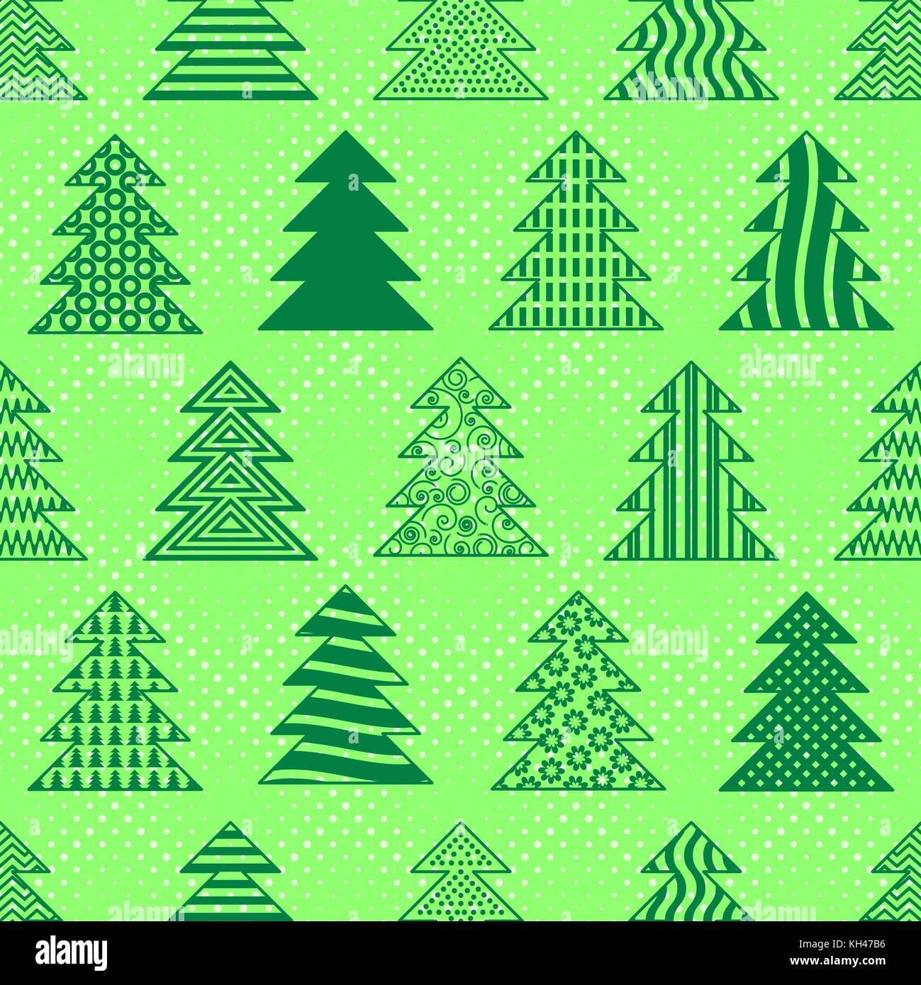 Christmas Trees, Seamless Stock Vector Image & Art - Alamy