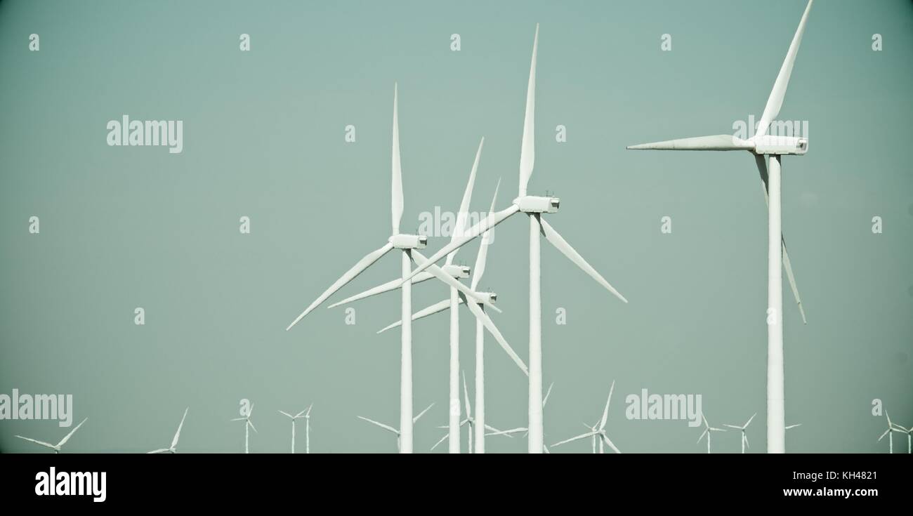 Group Of Windmills For Renewable Electric Energy Production Stock Photo ...