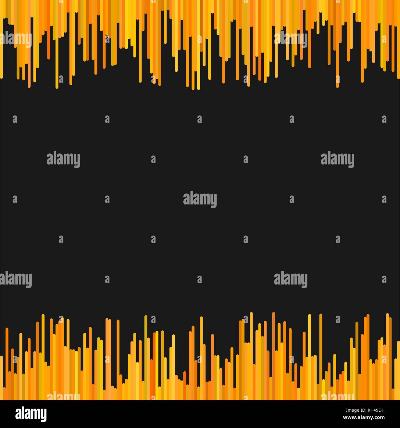 Modern background from rounded vertical line pattern in orange tones ...