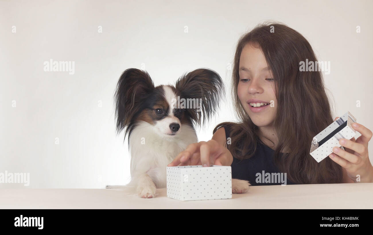 Teen girl holding pet beagle hi-res stock photography and images - Alamy